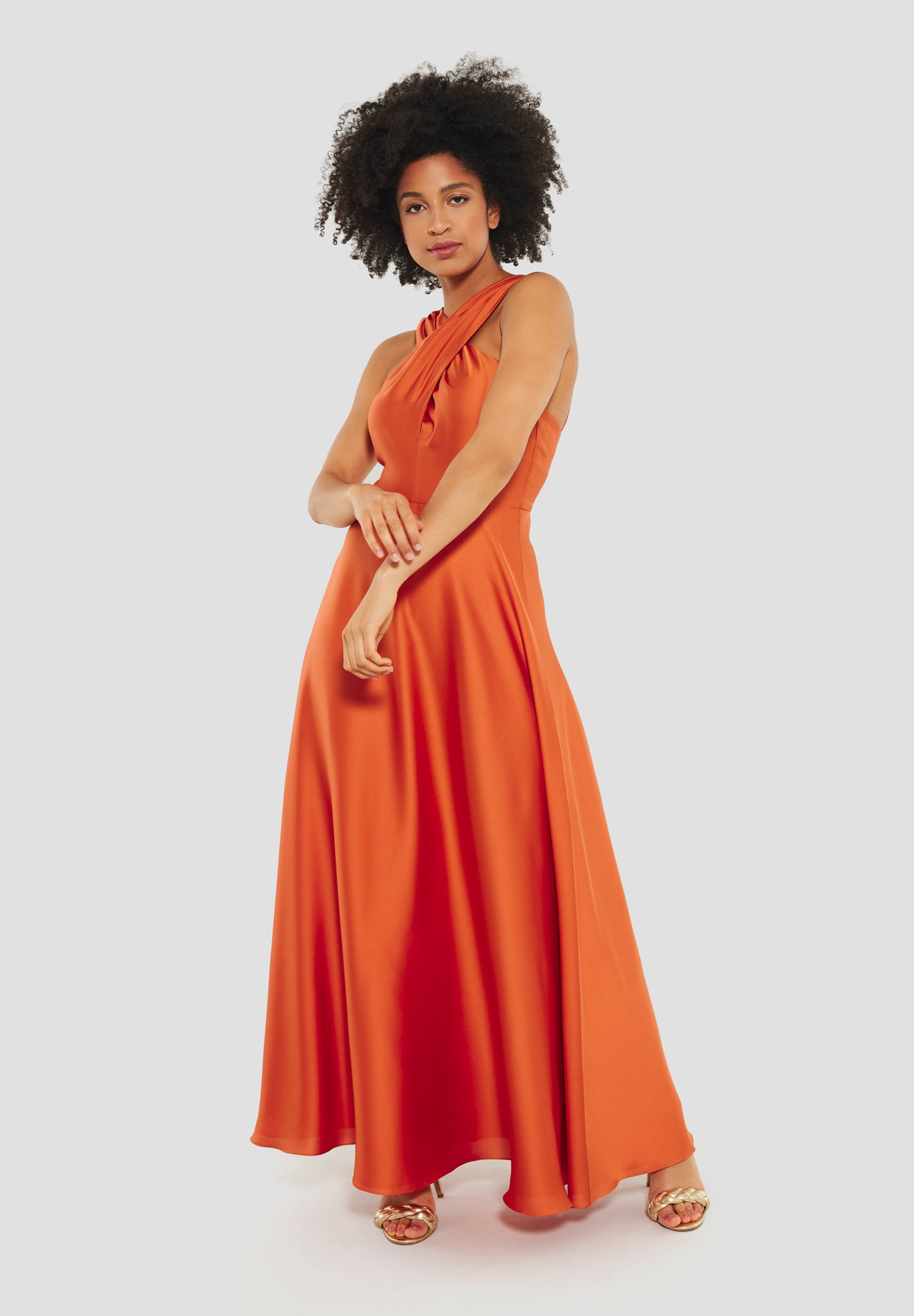 Abendkleid aus nachhaltigem Satinch - 5AF01200