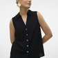 VMMYMILO SL V-NECK SHIRT WVN  GA BO - 10303648
