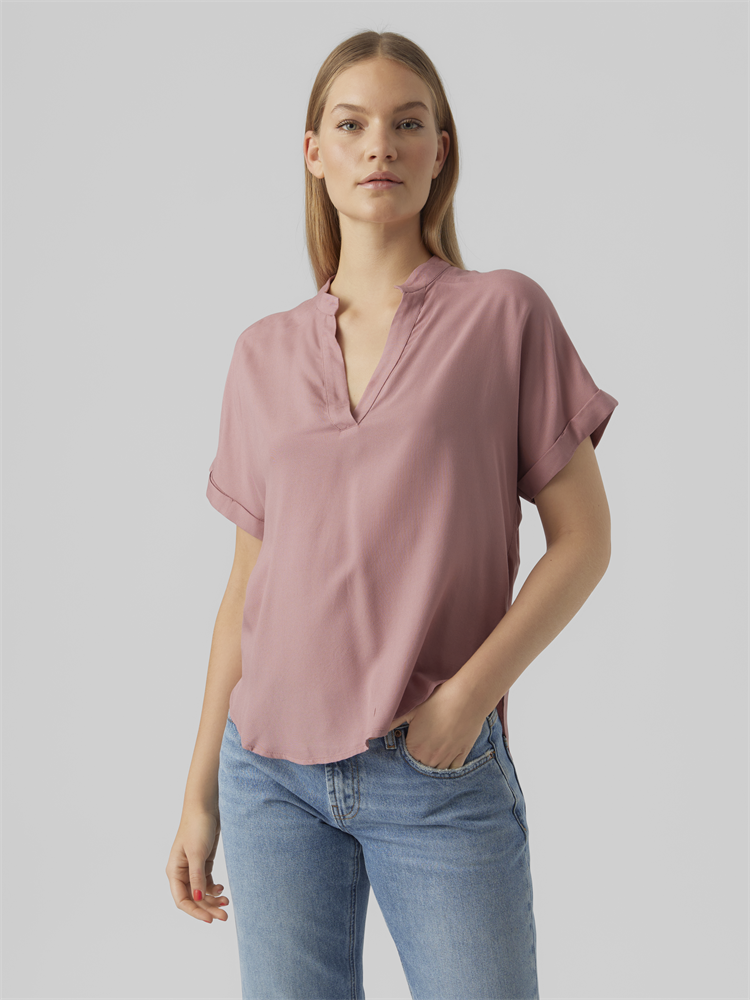 VMBEAUTY SS TOP WVN NOOS - 10279697