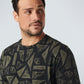 T-Shirt Crewneck Allover Printed Sl - 20350426
