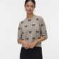 VMDOFFY INTARSIA 2/4 O-NK PULLOVER - 10330793
