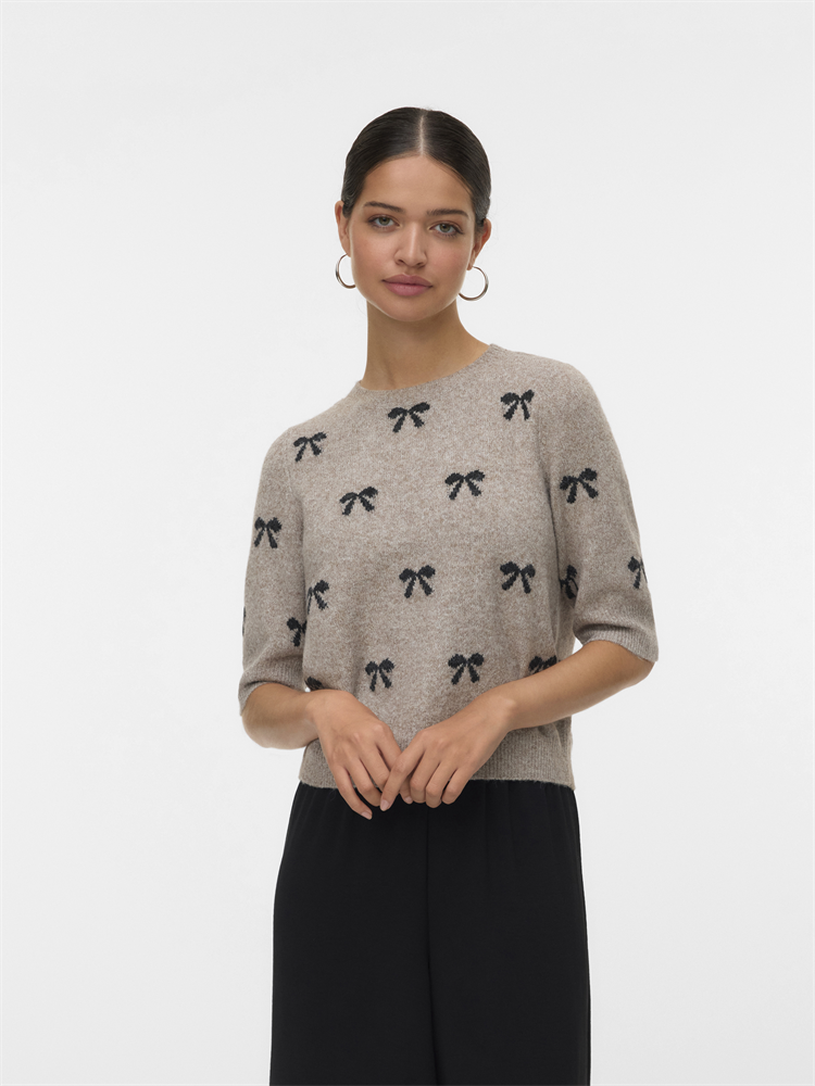 VMDOFFY INTARSIA 2/4 O-NK PULLOVER - 10330793