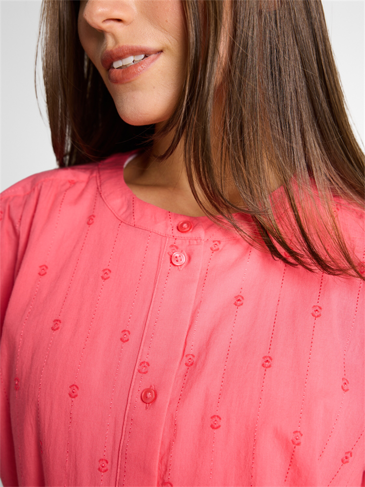 blouse with dobby fabric - 1049807