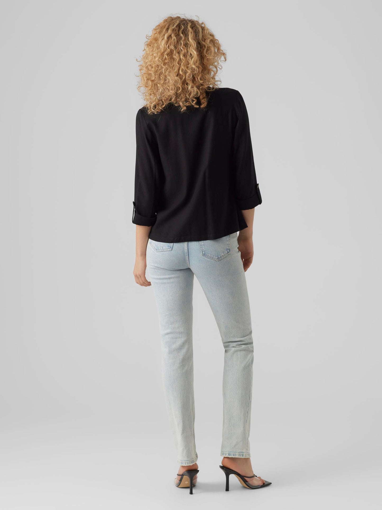 VMJESMILO 3/4 LOOSE BLAZER WVN NOOS - 10279700