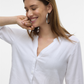 VMLINN LS V-NECK SHIRT WVN NOOS - 10323030