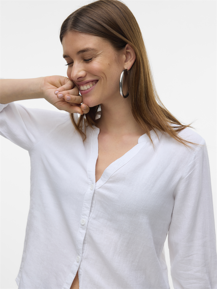 VMLINN LS V-NECK SHIRT WVN NOOS - 10323030