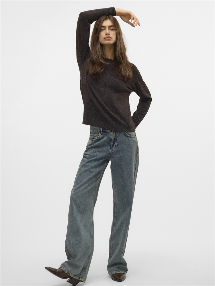 VMDOFFY LS O-NECK BLOUSE GA NOOS - 10201022