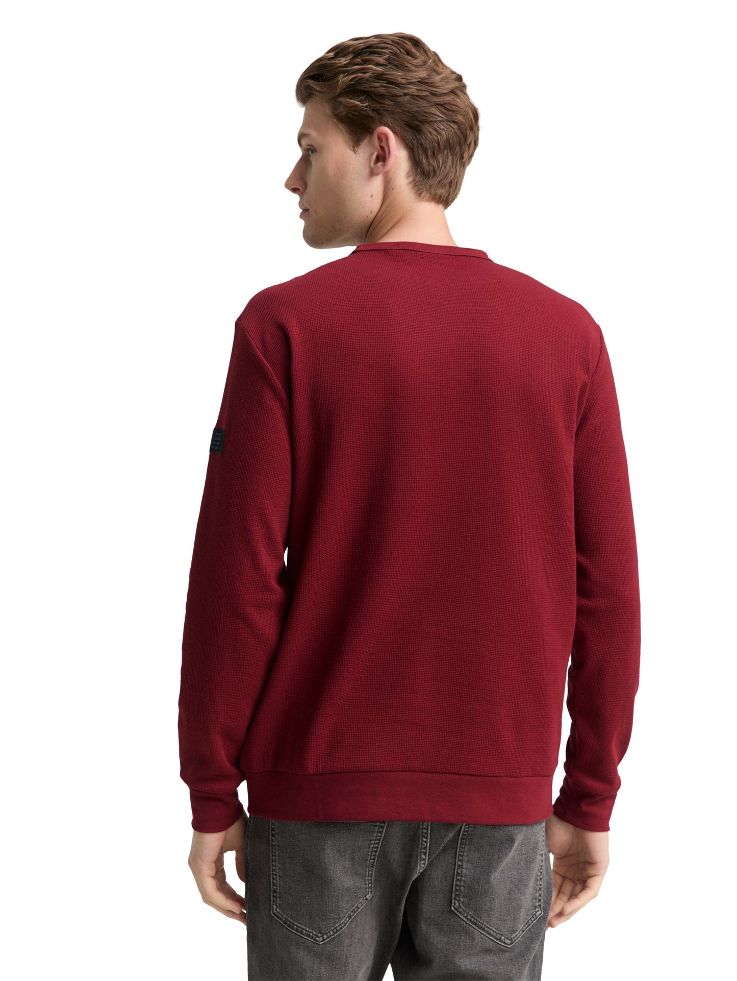 structured longsleeve t-shirt - 1048612