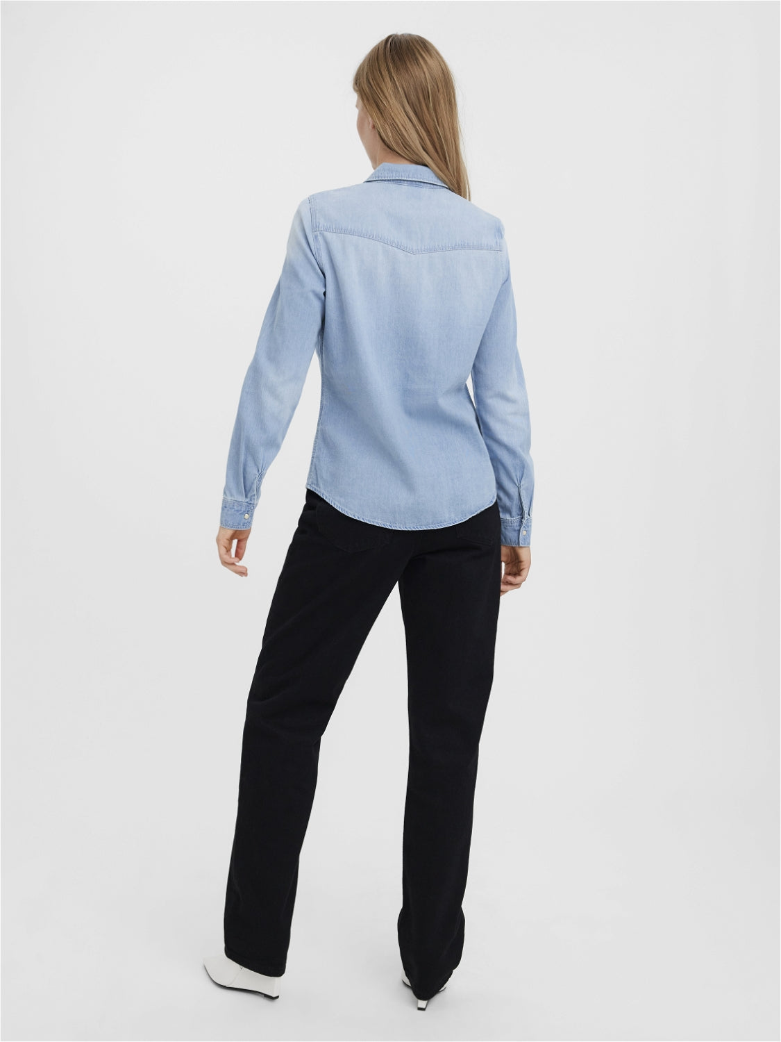 VMMARIA LS DENIM SLIM SHIRT MIX NOO - 10277523