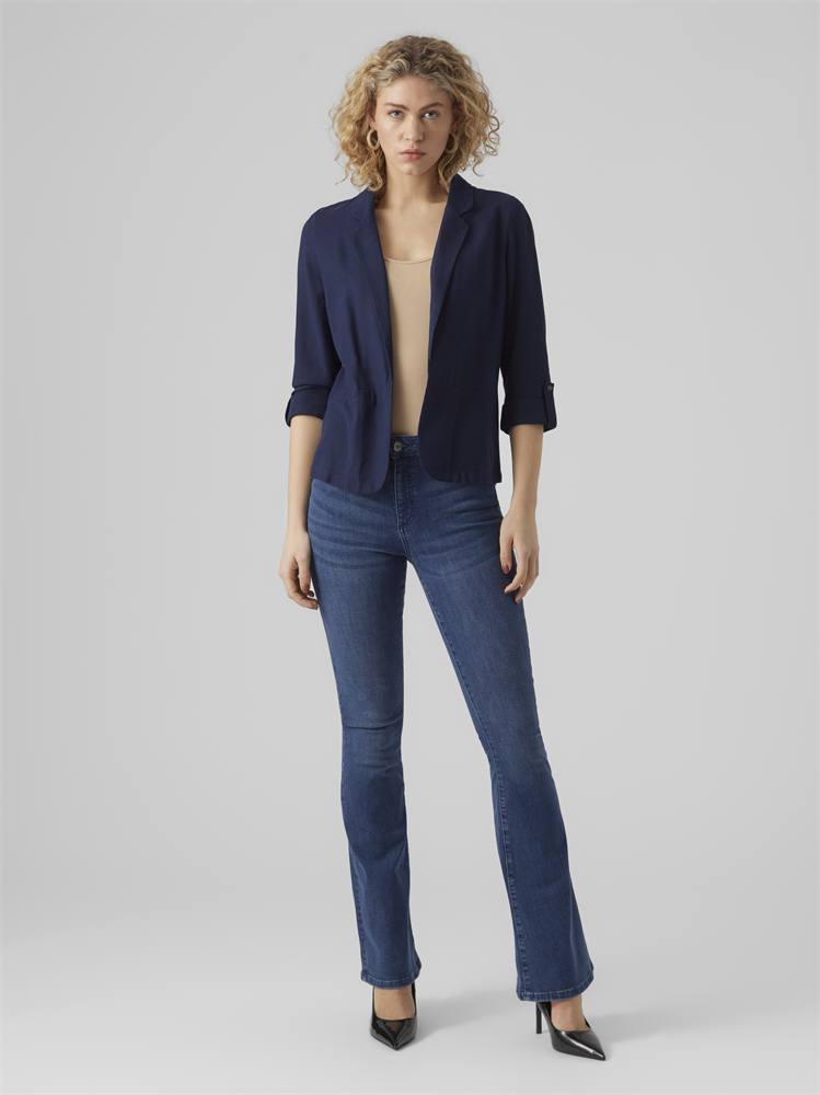 VMJESMILO 3/4 LOOSE BLAZER WVN NOOS - 10279700
