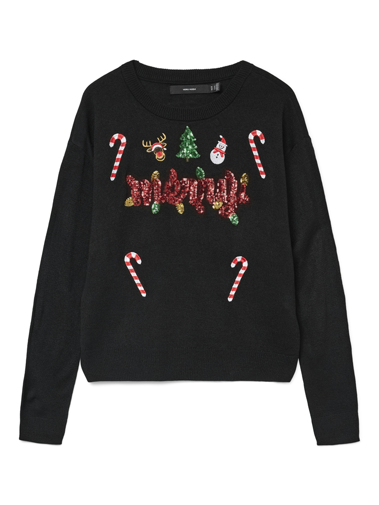 VMGLITTER LS O-NECK XMAS BOX - 10333074