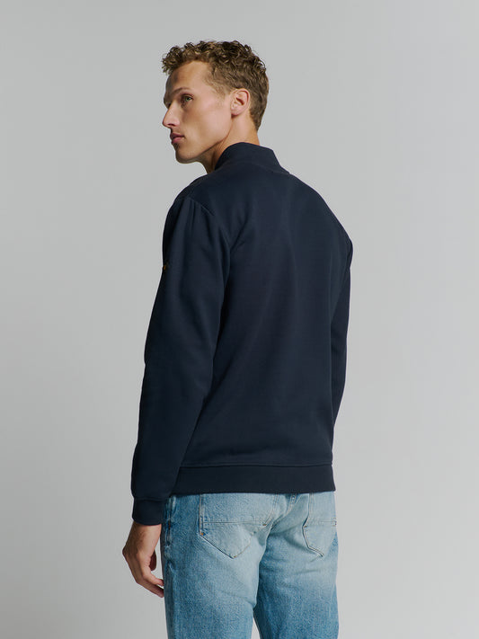 Sweater Full Zipper Jacquard Mix Bo - 27100119