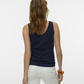 VMNEWLEX POINTELLE V-NECK TOP - 10340559