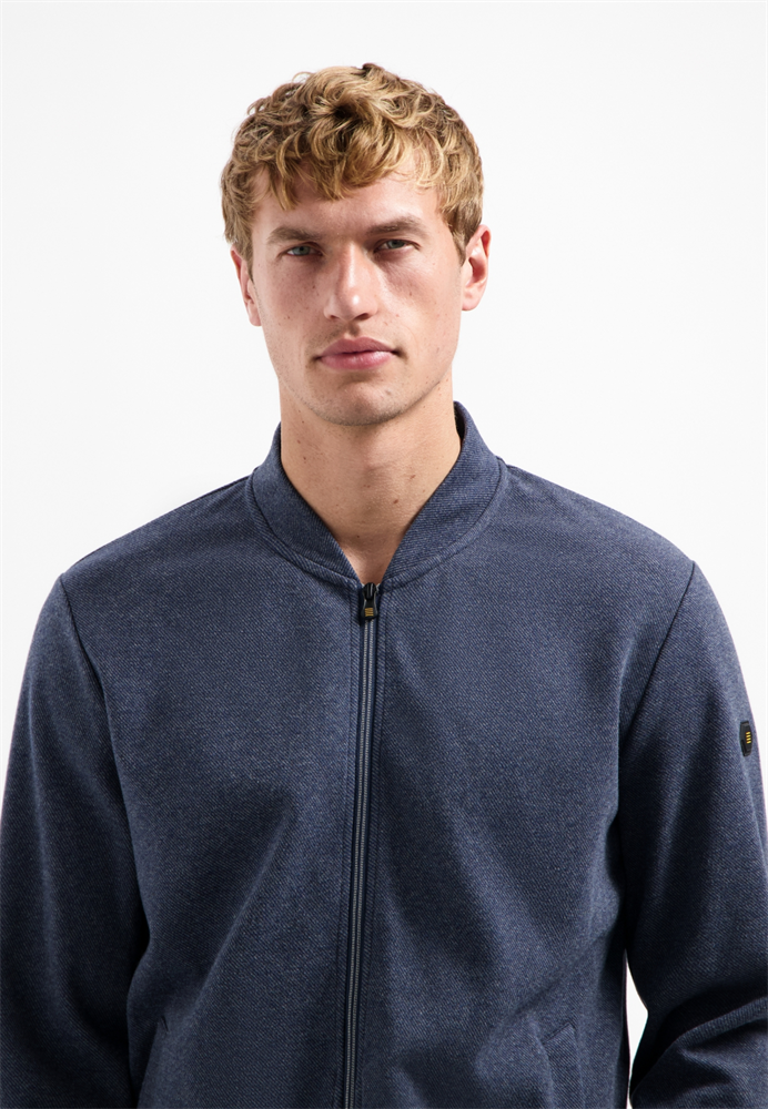 Sweater Full zip College Collar Twi - 29100916