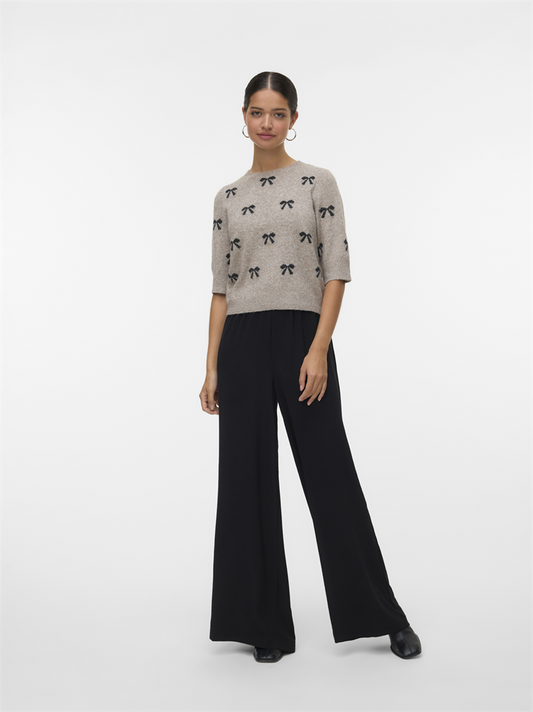 VMDOFFY INTARSIA 2/4 O-NK PULLOVER - 10330793
