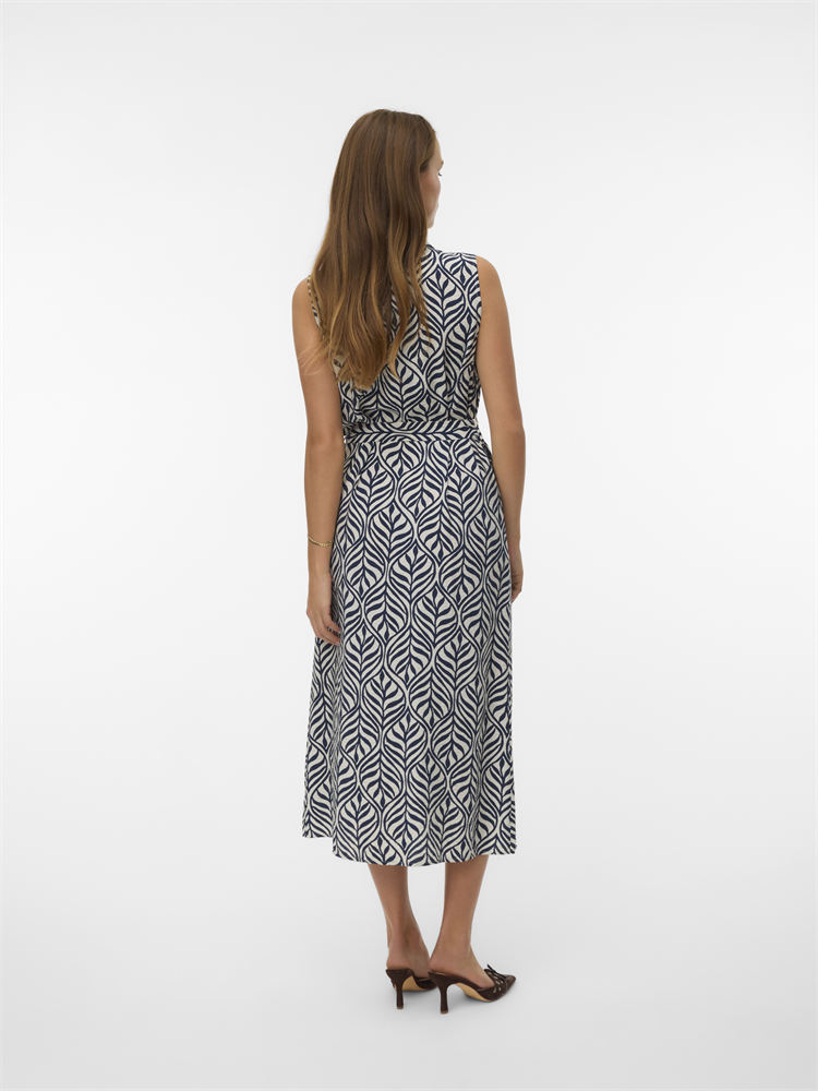 VMJOSIE SL V-NECK 7/8 DRESS WVN GA - 10341594