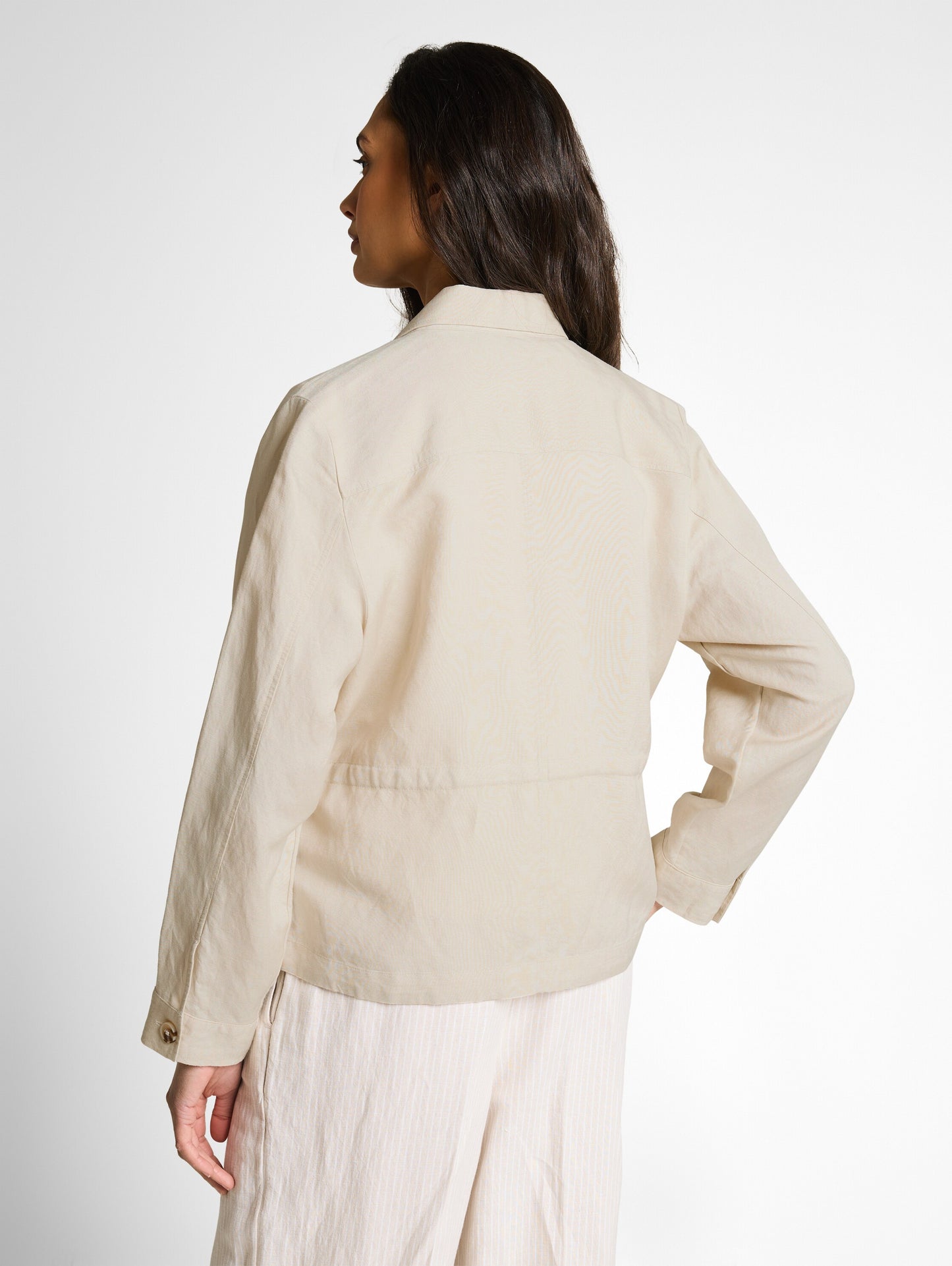 blazer jacket with linen - 1049779
