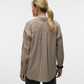 VMQUEENY LS OVERSIZE SHIRT WVN GA N - 10289349