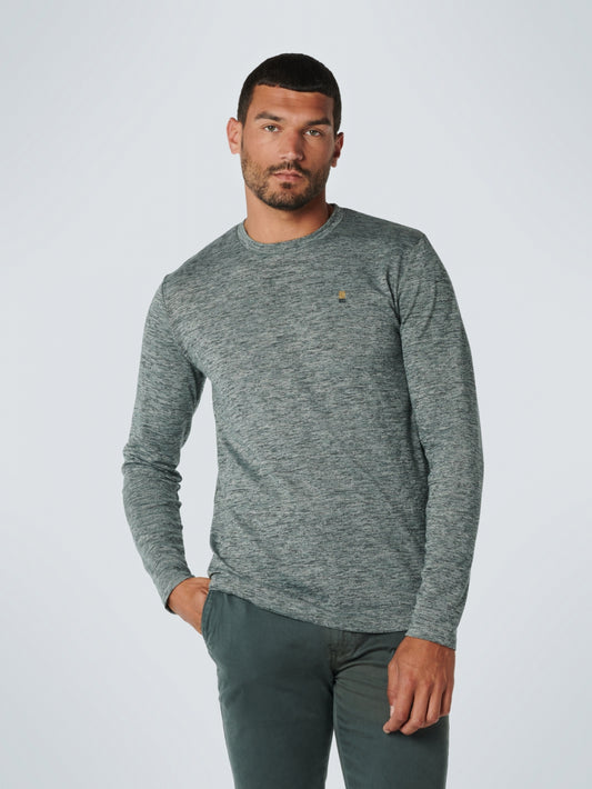 T-Shirt Long Sleeve Crewneck Stretc - 17120701