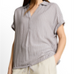 blouse striped shortsleeve - 1049797