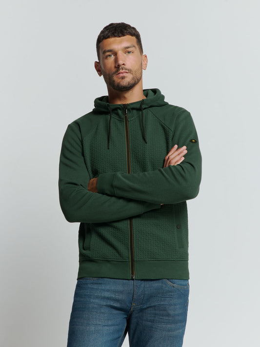 Sweater Hooded Full Zipper Double L - 25100907