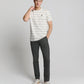 T-Shirt Crewneck Jacquard Stripe - 28350450