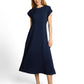 dress with rib collar - 1051246