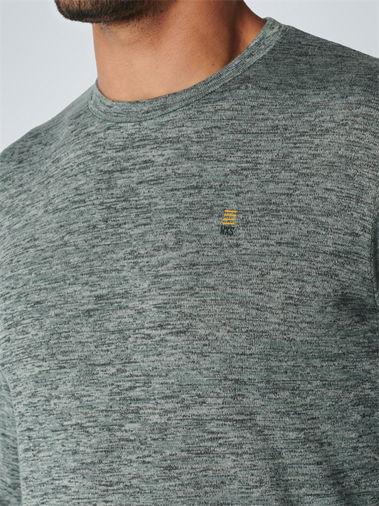 T-Shirt Long Sleeve Crewneck Stretc - 17120701
