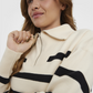 VMSABA STRIPE LS HIGHNECK BLOUSE GA - 10269246