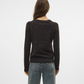 VMDOFFY LS O-NECK BLOUSE GA NOOS - 10201022