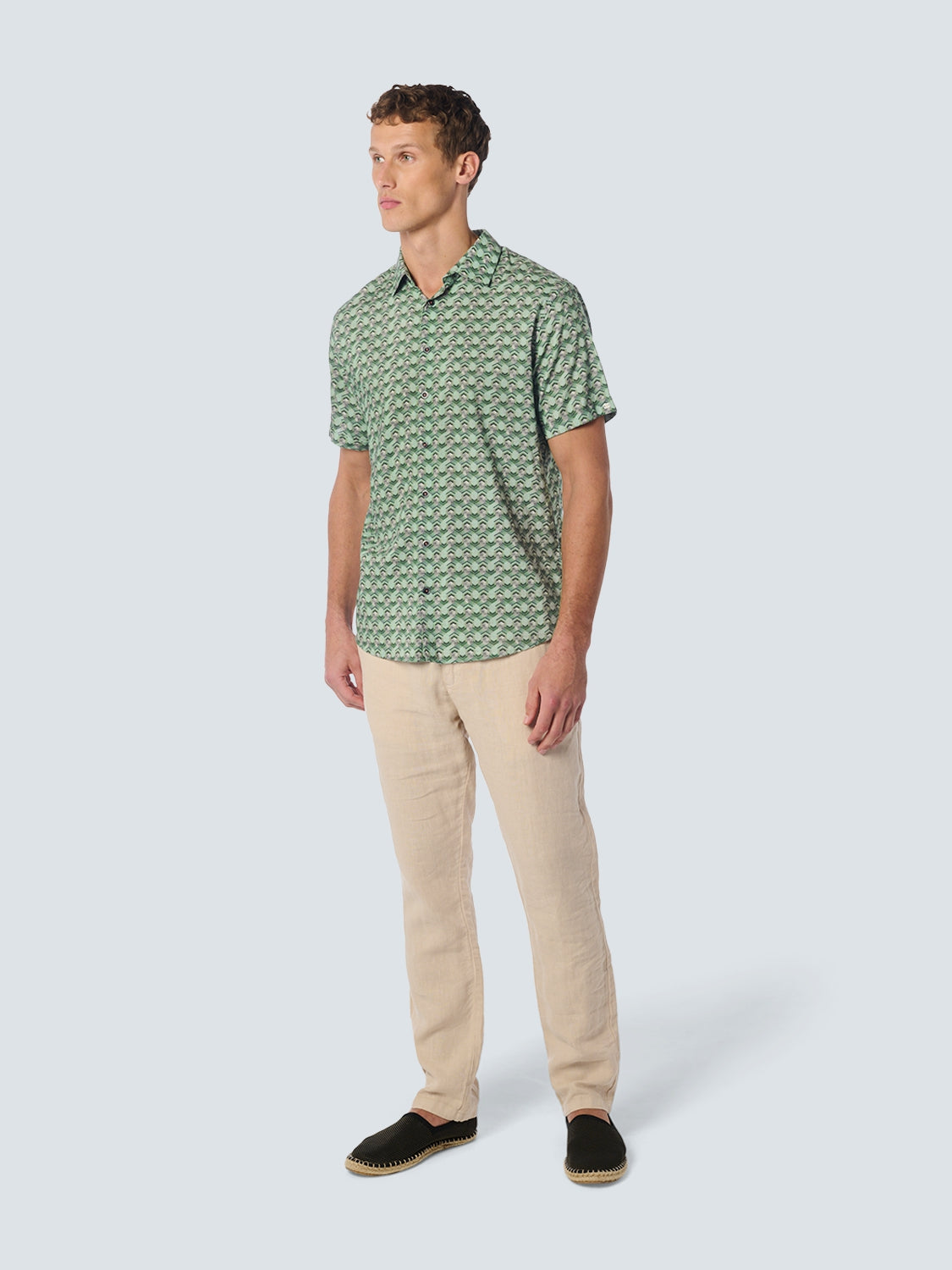 Shirt Short Sleeve Allover Printed - 23440341