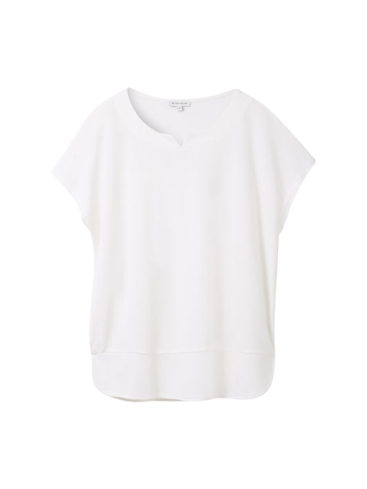 T-shirt fabric mix crew neck - 1040547