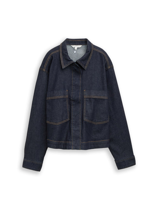 blazer jacket denim look - 1047594