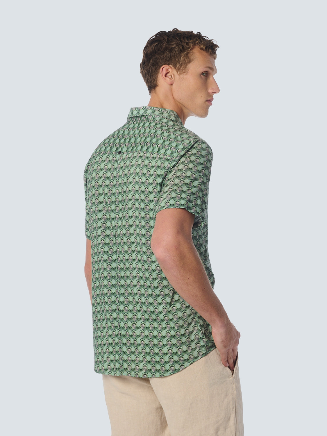 Shirt Short Sleeve Allover Printed - 23440341