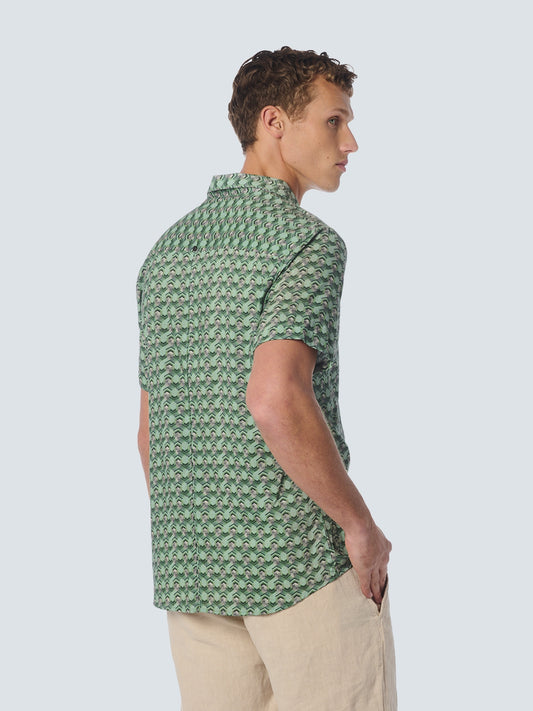 Shirt Short Sleeve Allover Printed - 23440341