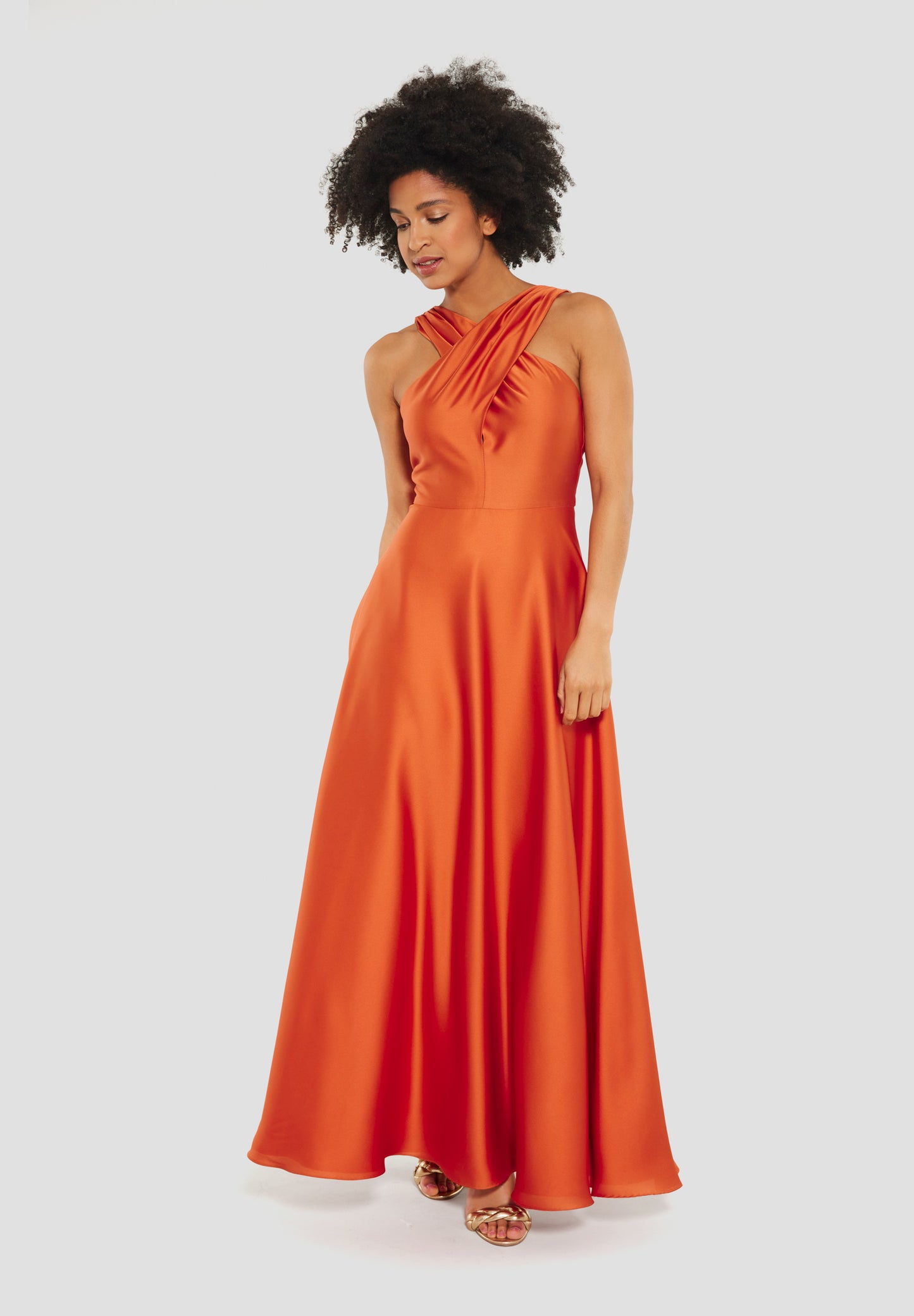 Abendkleid aus nachhaltigem Satinch - 5AF01200