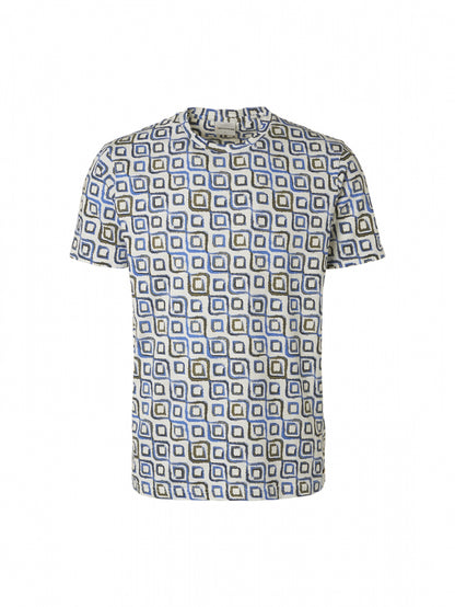 T-Shirt Crewneck Allover Printed Sl - 20350424