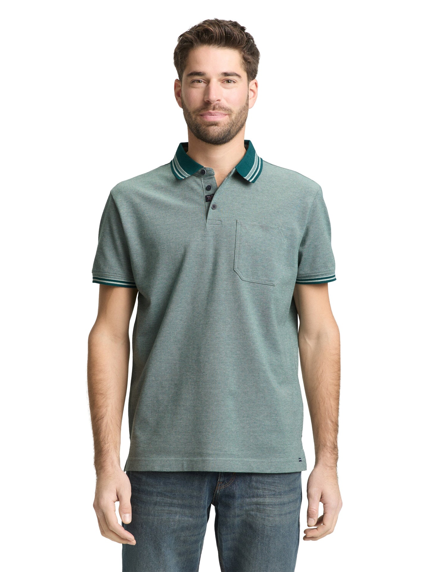 detailed polo with pocket - 1050159