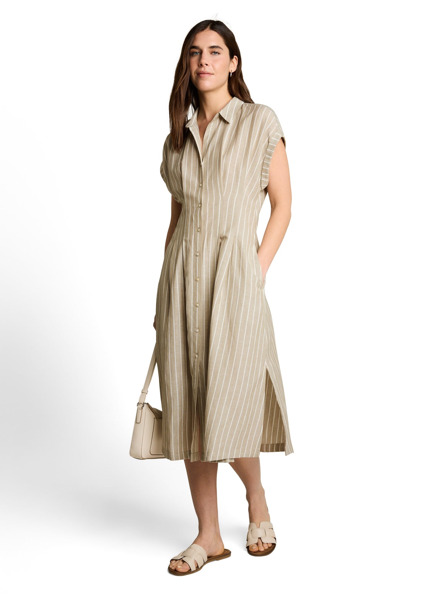 dress striped and sleeveless - 1051247