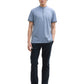 detailed printed stand-up polo - 1045705