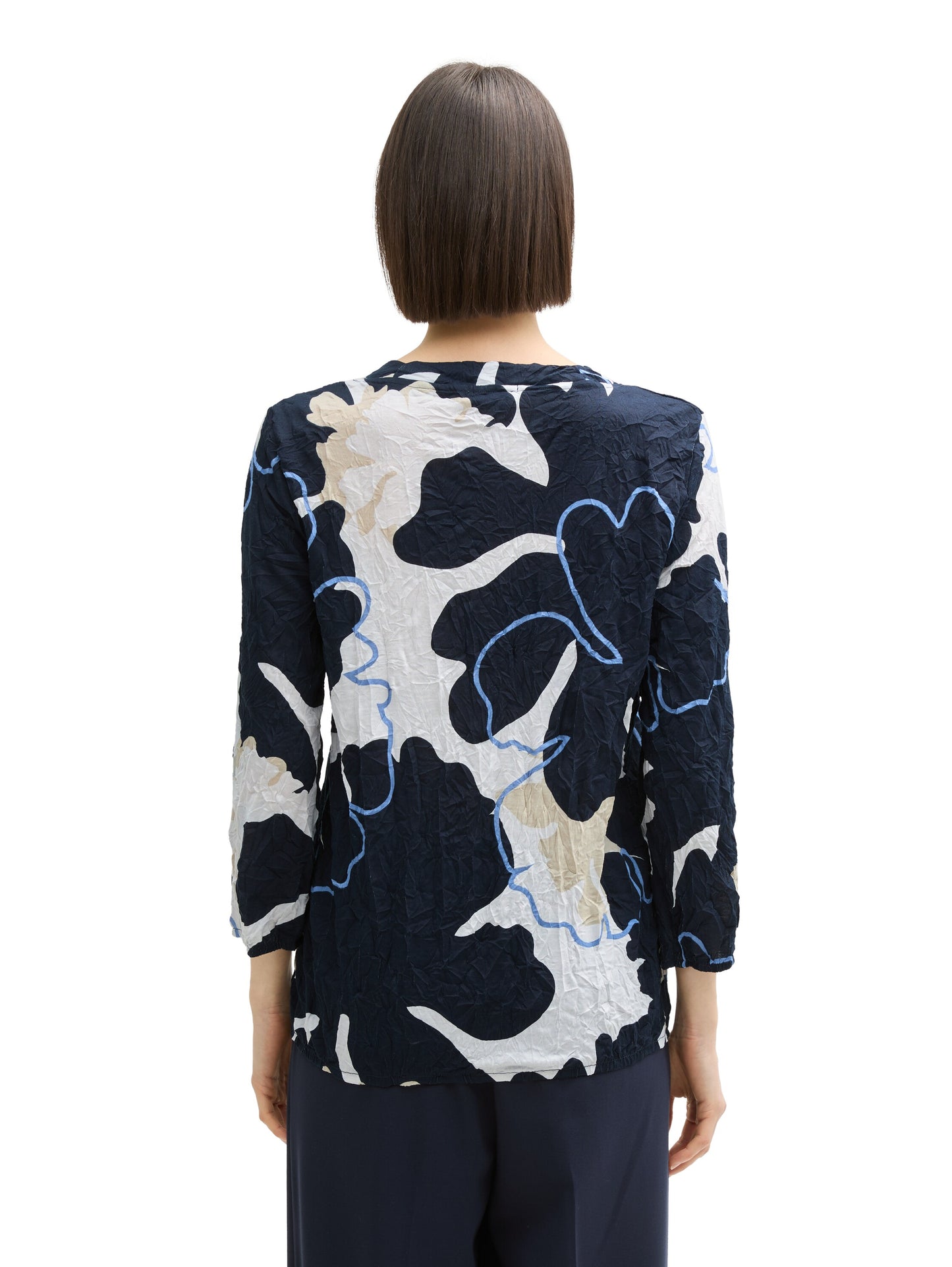 T-shirt v-neck crincle - 1045560