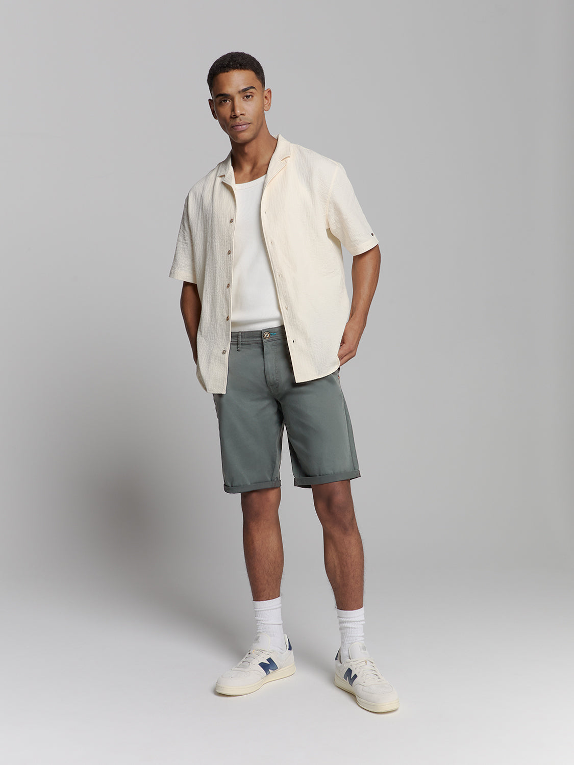 Short Chino Garment Dyed Twill Stre - 278190306SN
