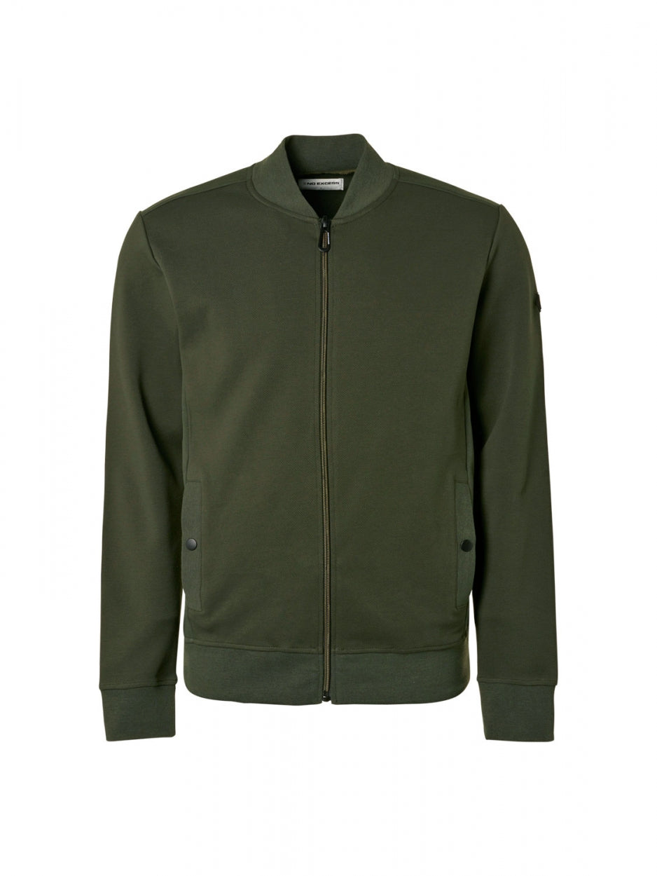 Sweater Full Zipper Twill Jacquard - 21100823SN