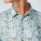 Shirt Allover Printed With Linen - 19430236