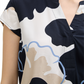 blouse printed shortsleeve - 1045238