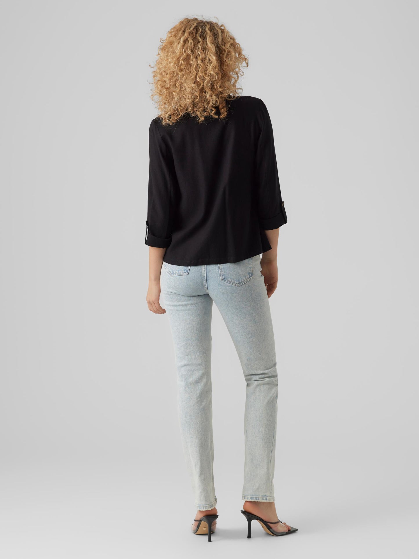 VMJESMILO 3/4 LOOSE BLAZER WVN NOOS - 10279700