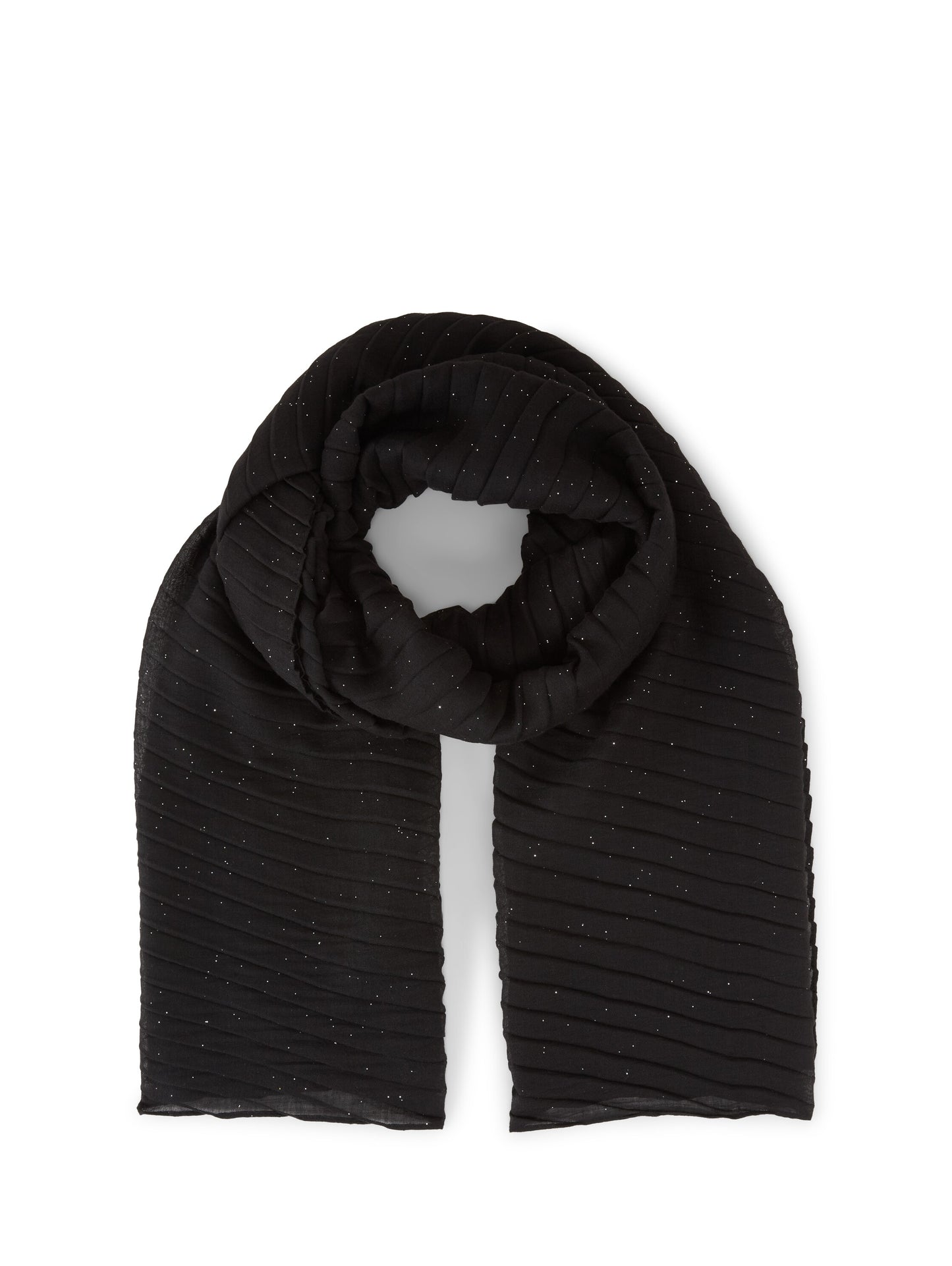 plissee scarf with glitter - 1048657