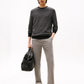 PIMA CTN CASH HERRINGBONE CREW - MW0MW41319