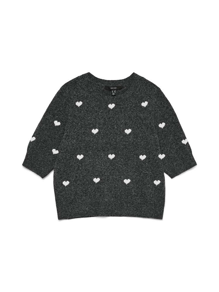 VMDOFFY INTARSIA 2/4 O-NK PULLOVER - 10330793