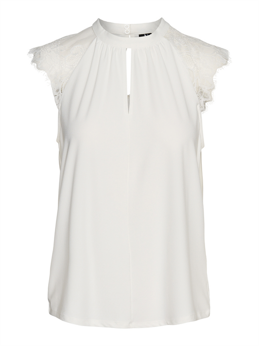 VMMILLA SL LACE TEE GA NOOS - 10226072
